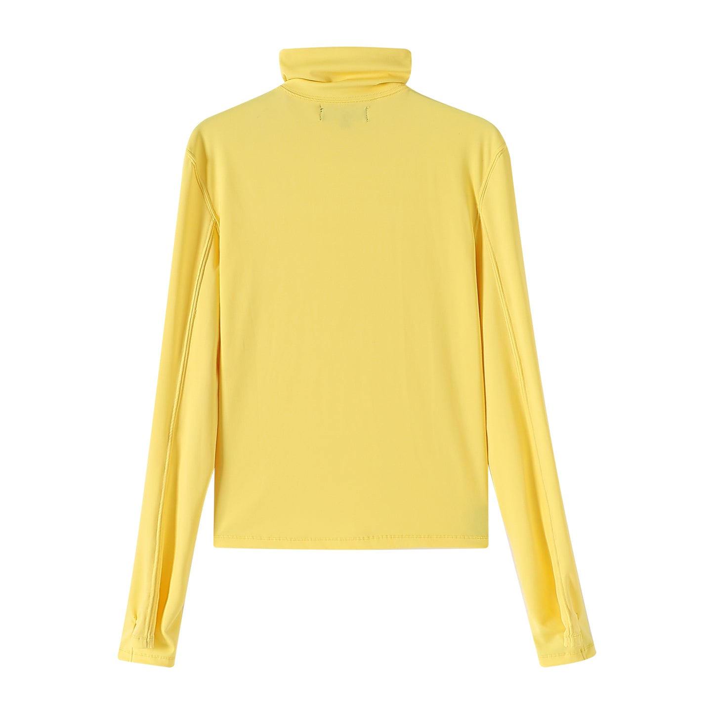Yellow cutout long sleeve top