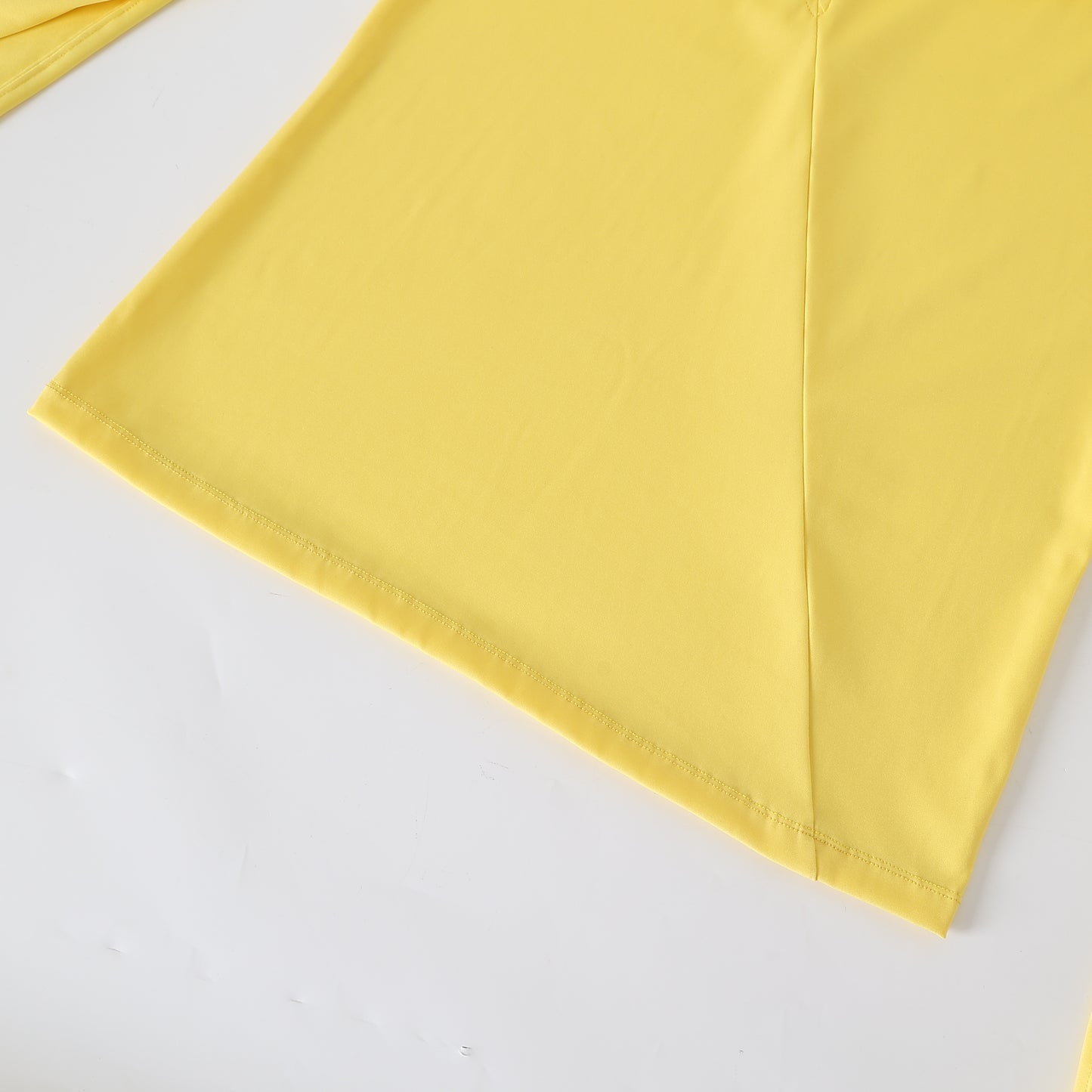 Yellow cutout long sleeve top