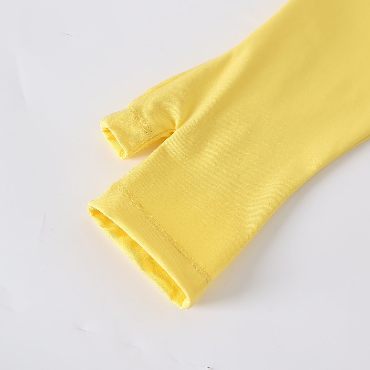 Yellow cutout long sleeve top