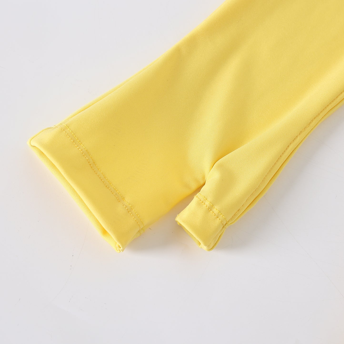 Yellow cutout long sleeve top