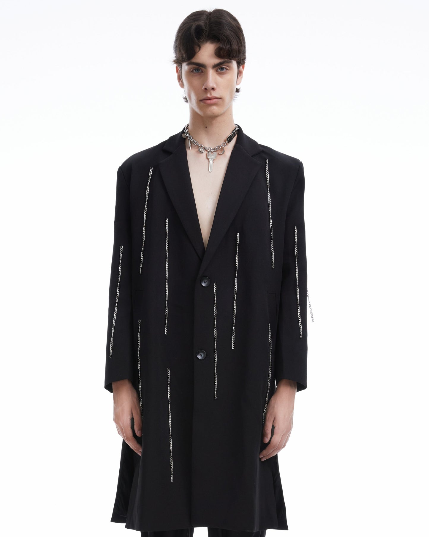 Black chains coat