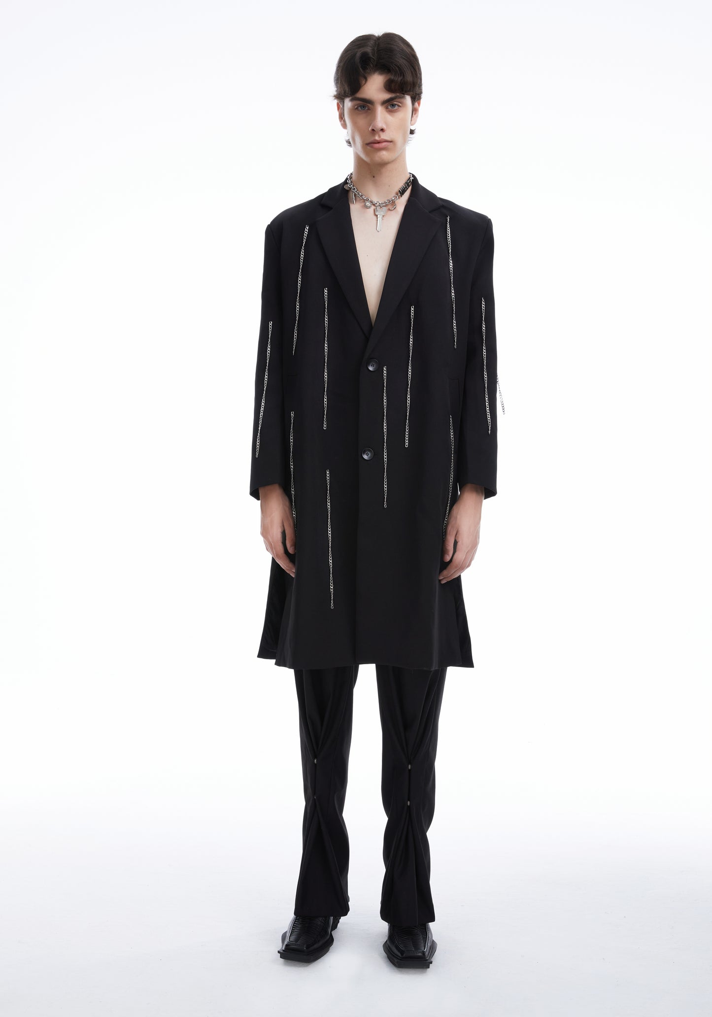 Black chains coat