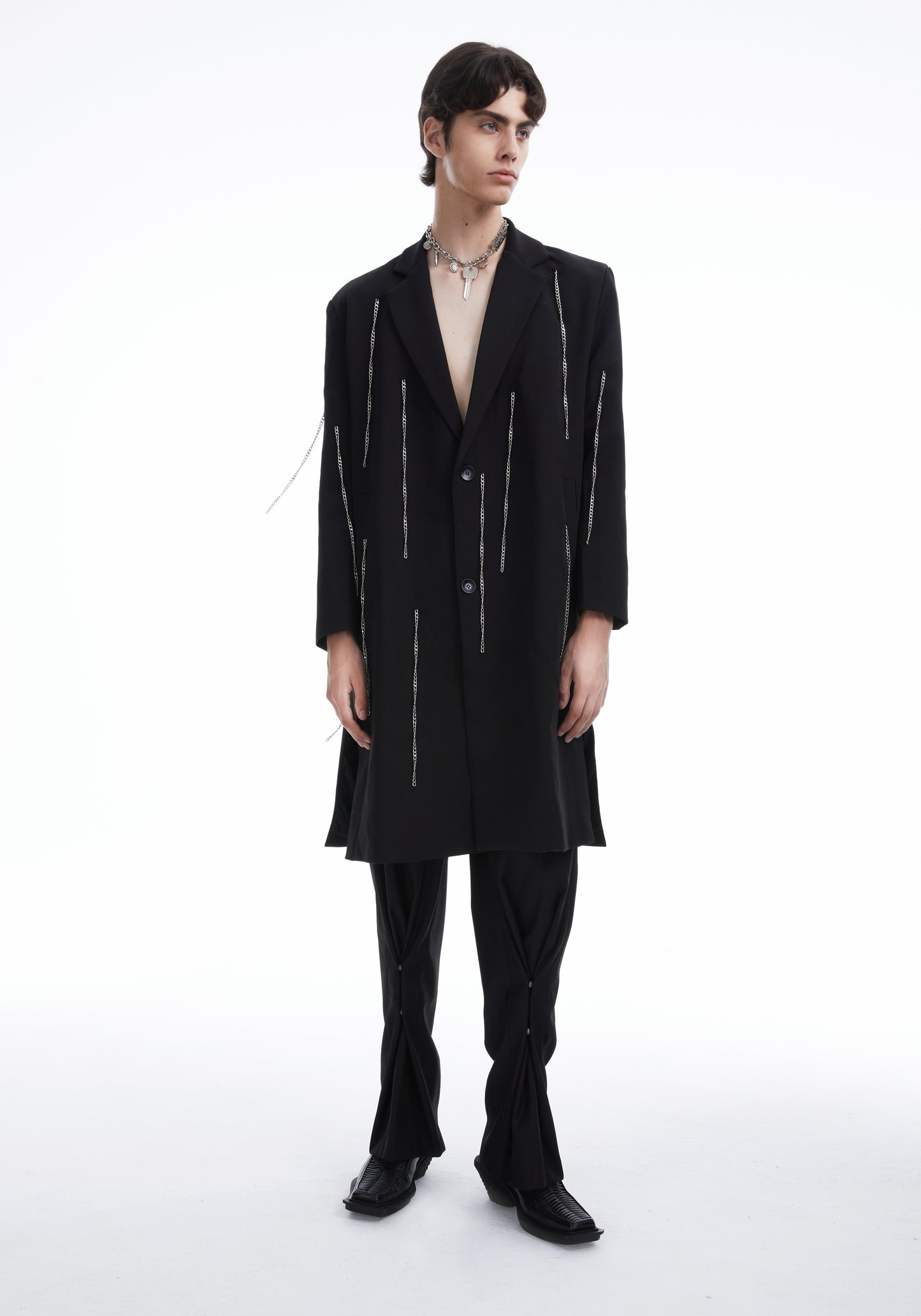 Black chains coat