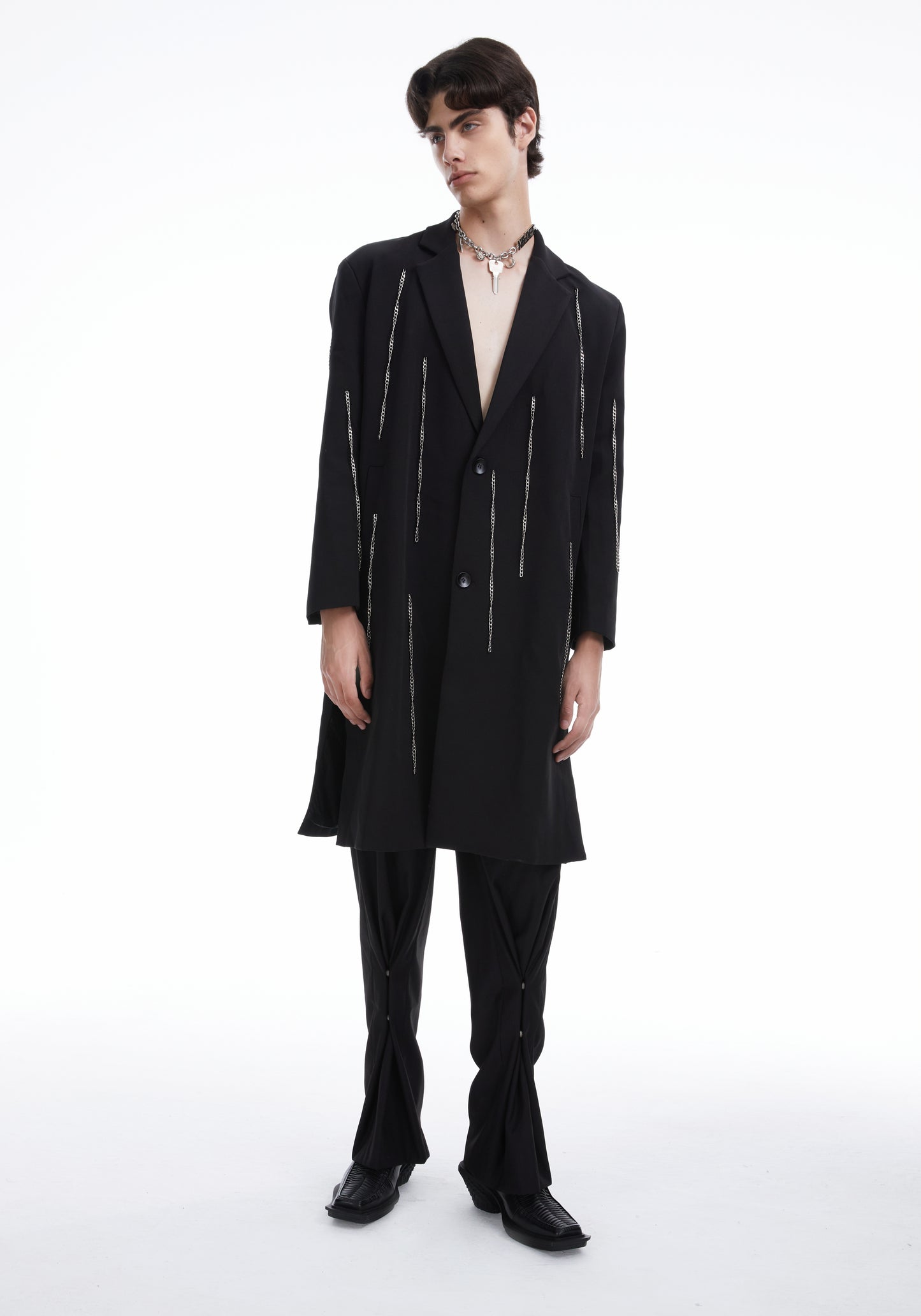 Black chains coat