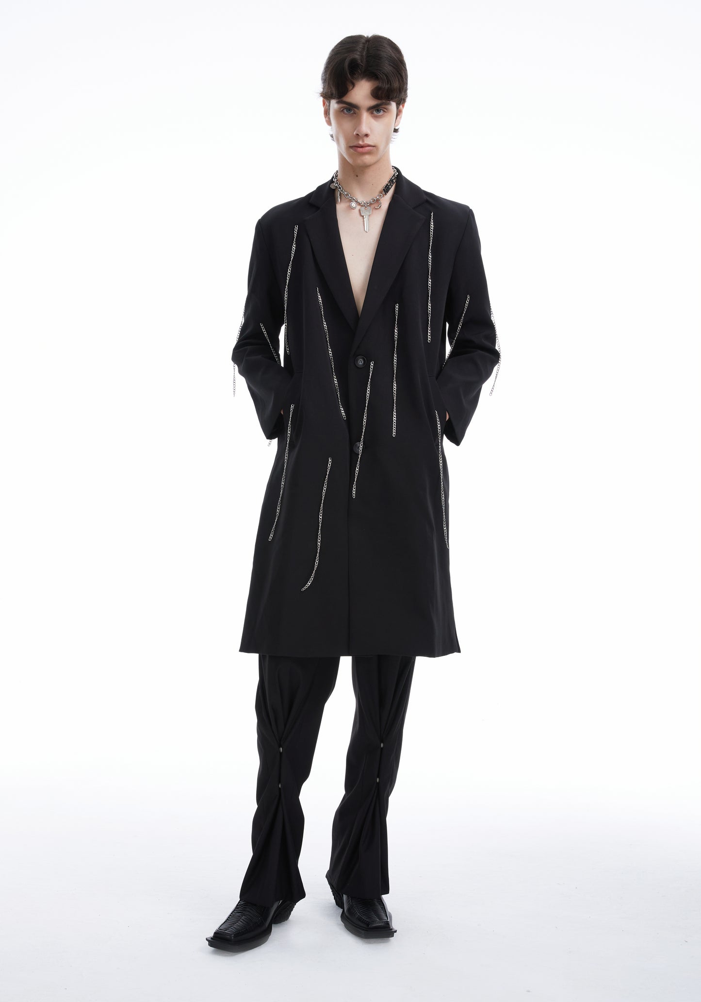 Black chains coat