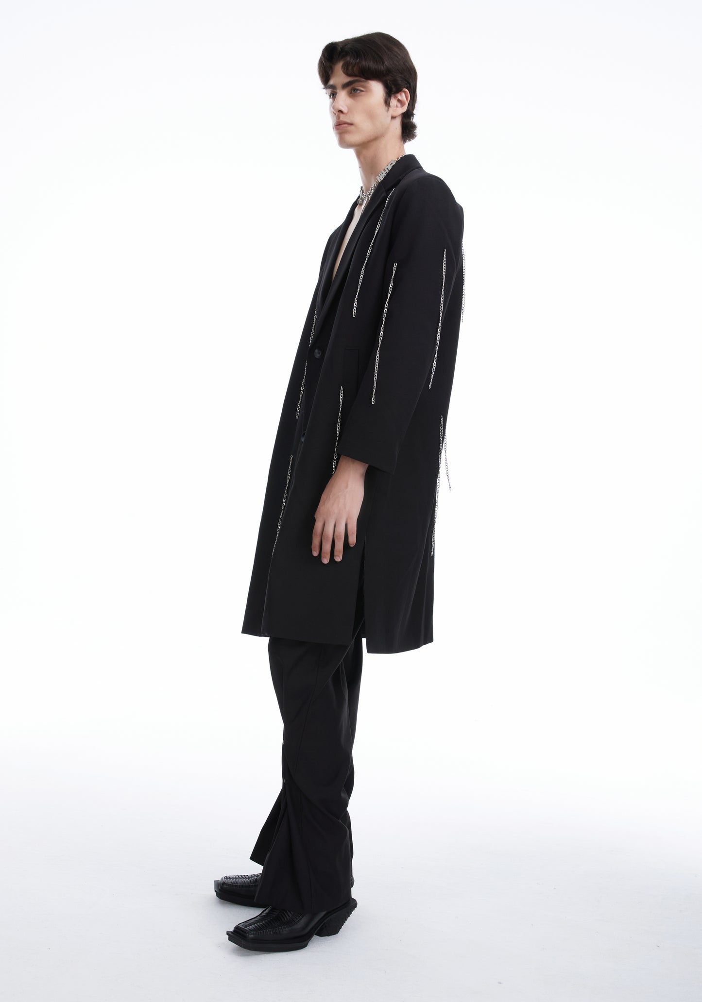 Black chains coat