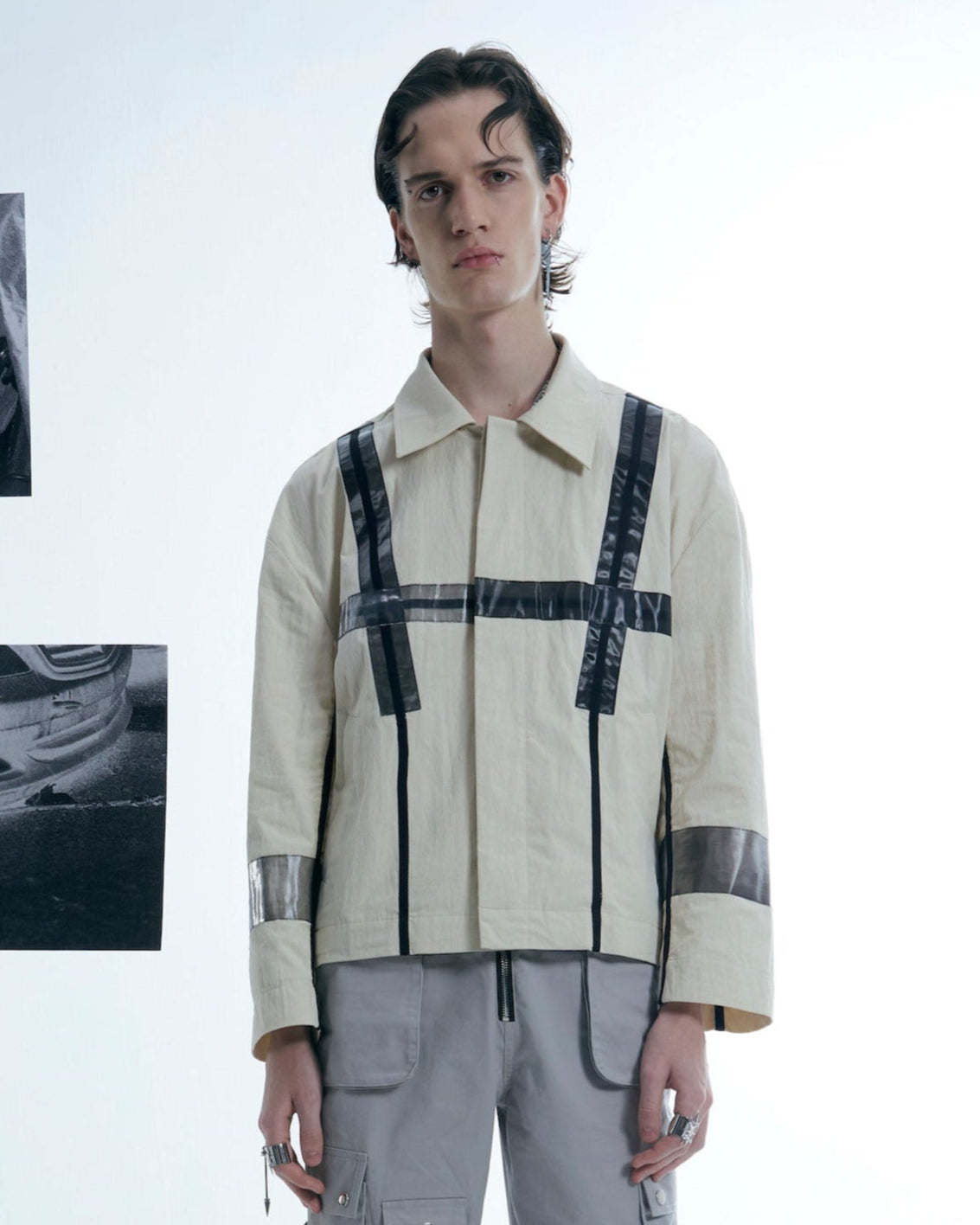 Beige TPU workwear jacket