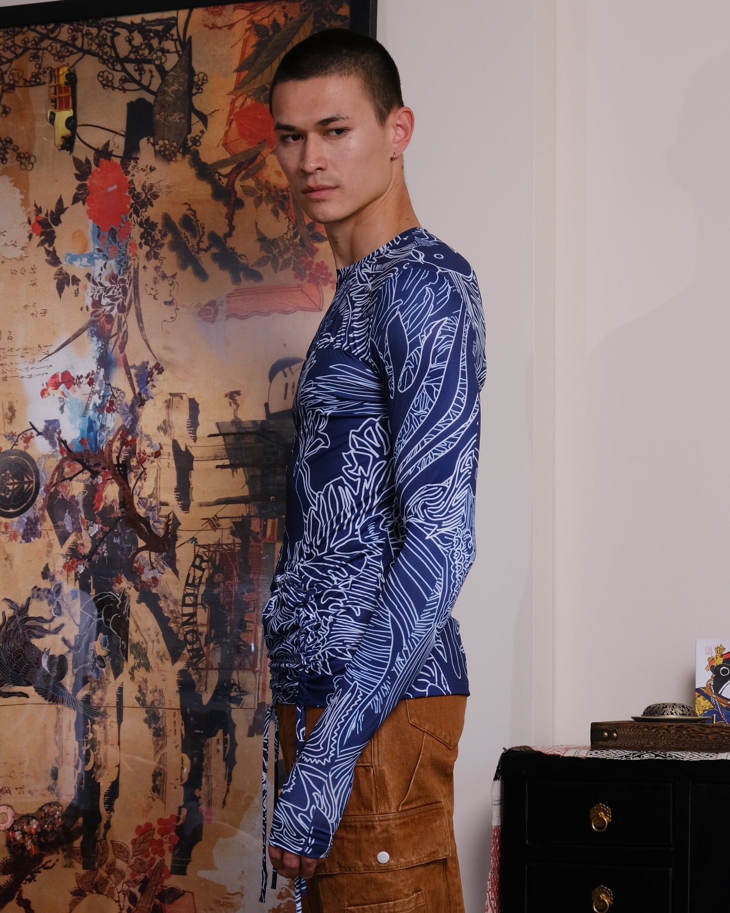 Blue dragon unisex long sleeve top