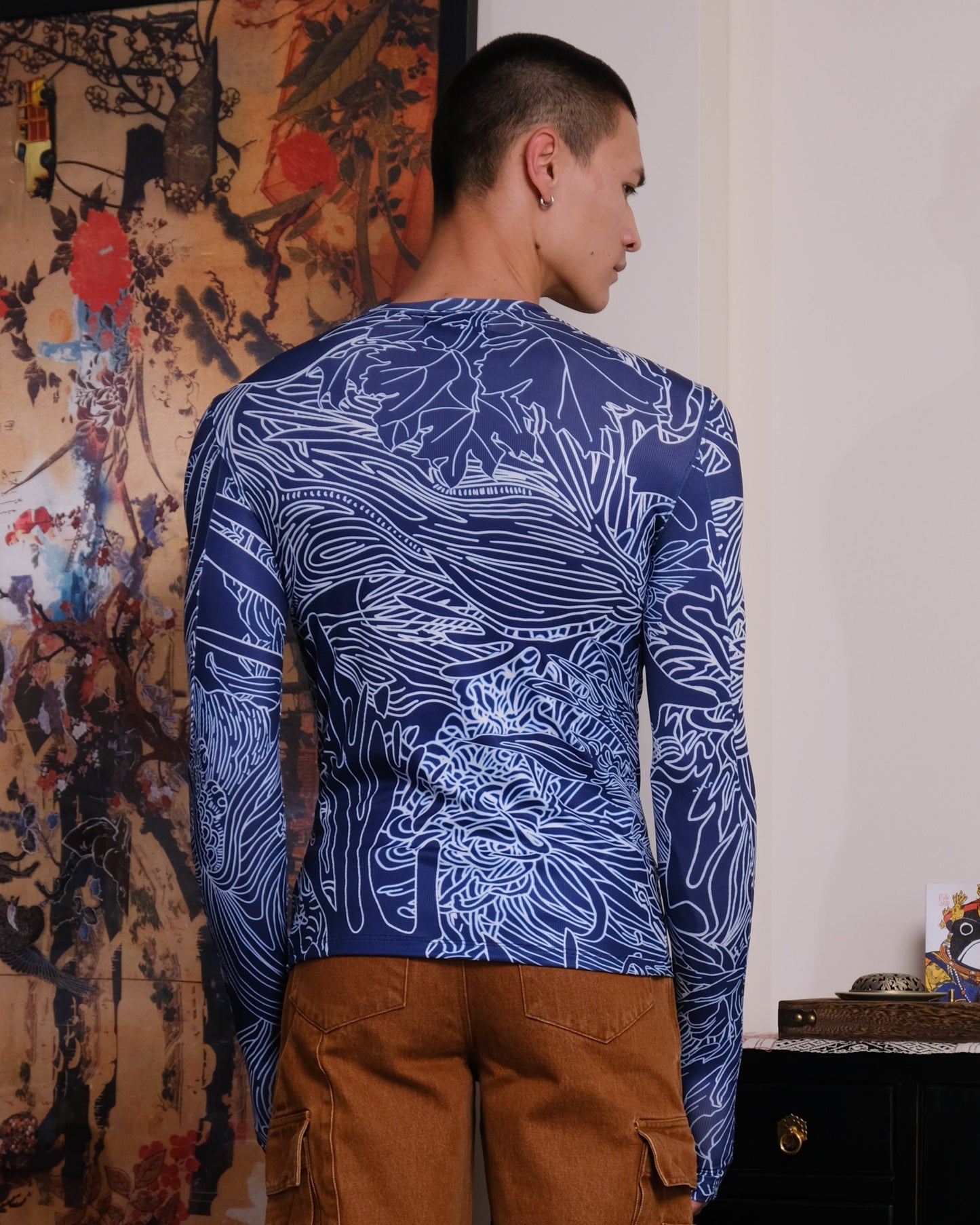 Blue dragon unisex long sleeve top