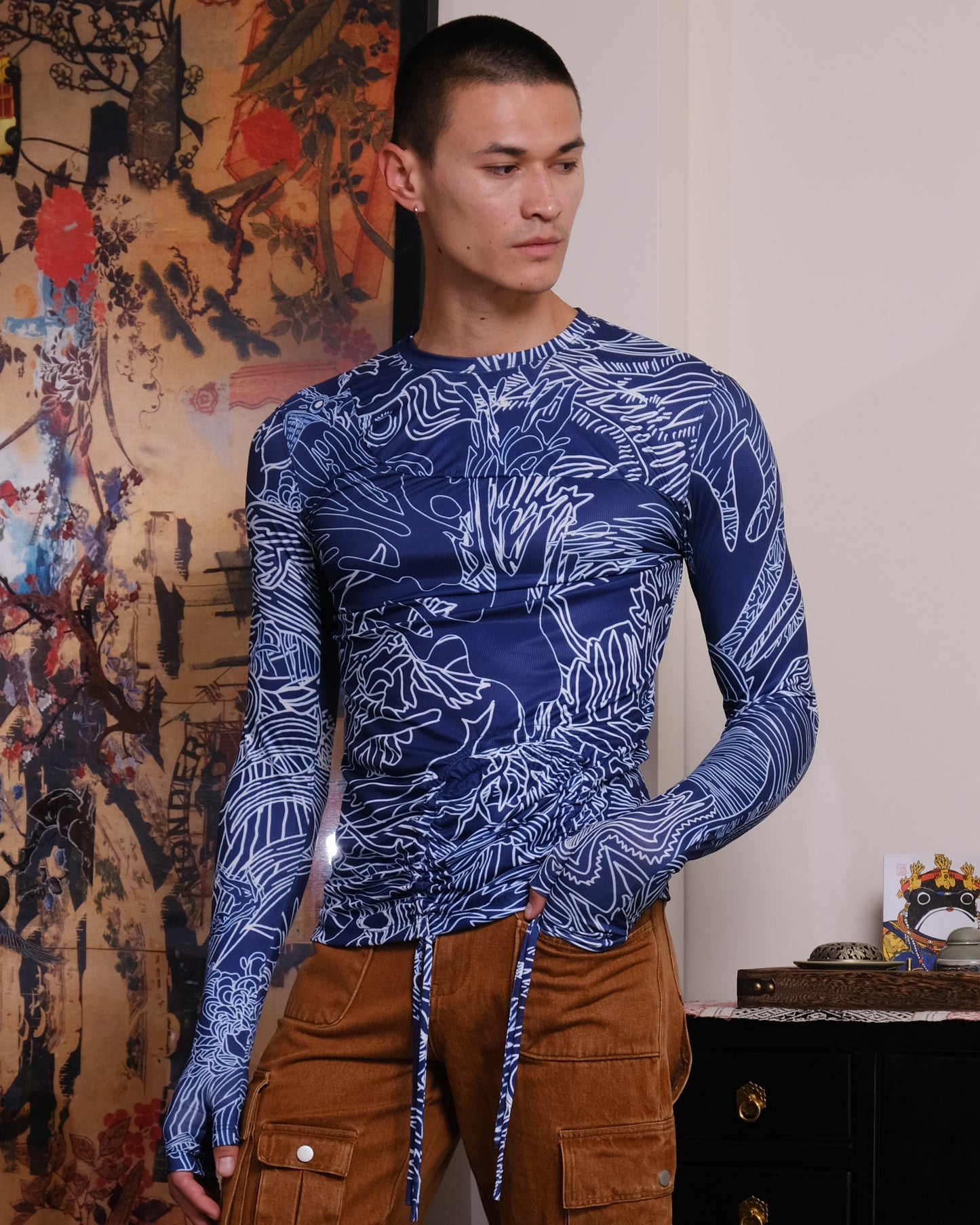 Blue dragon unisex long sleeve top