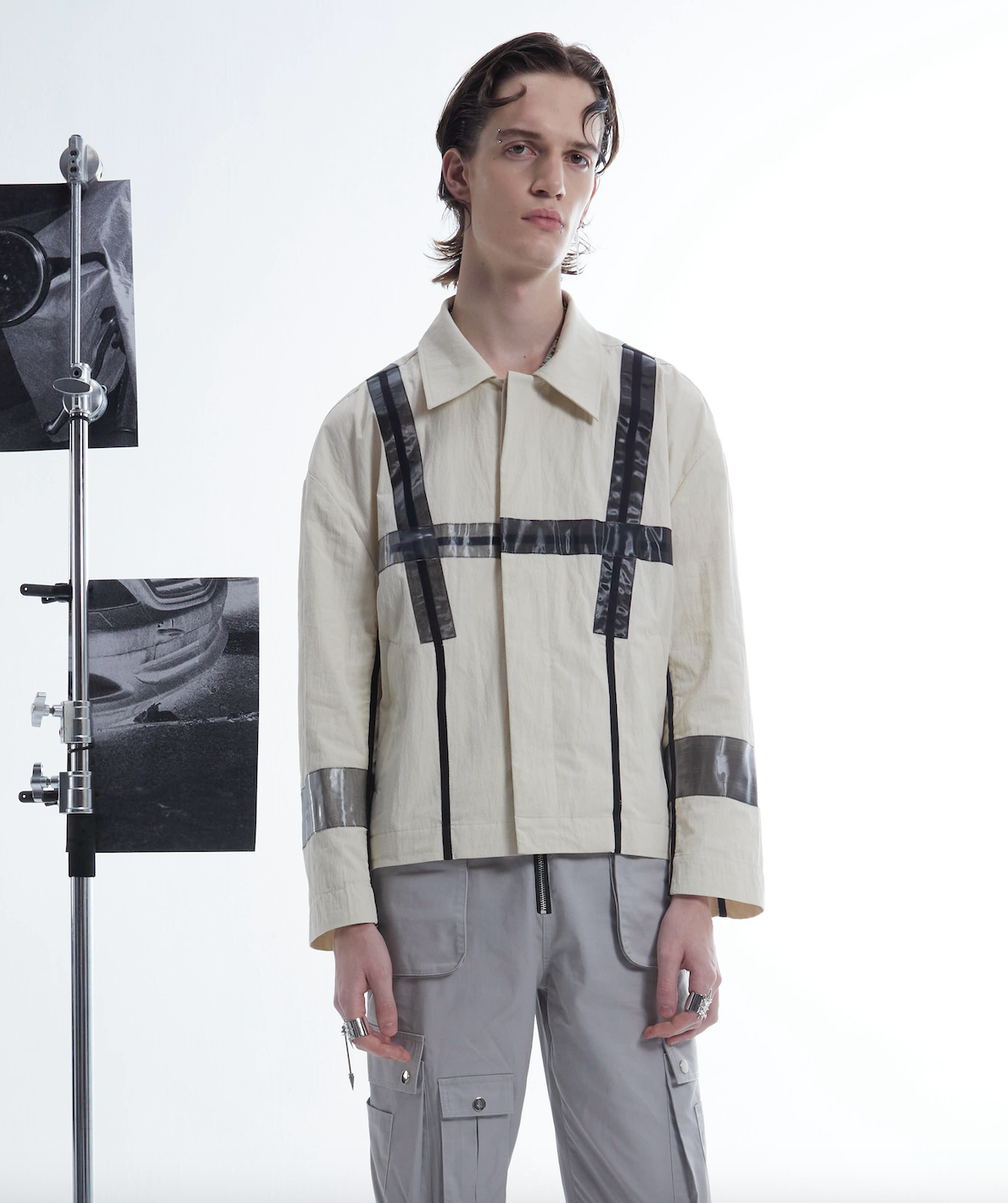Beige TPU workwear jacket