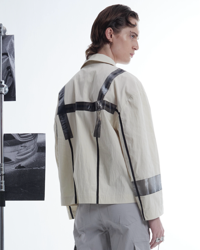 Beige TPU workwear jacket