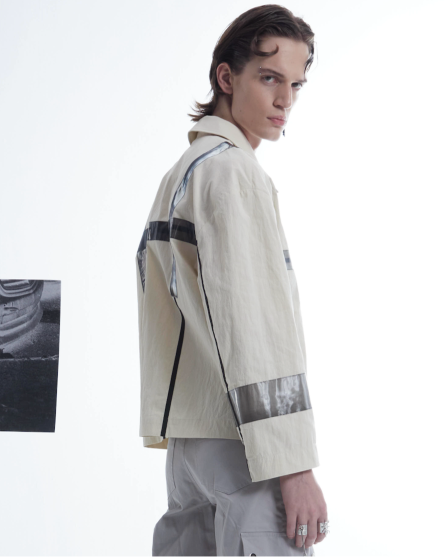 Beige TPU workwear jacket