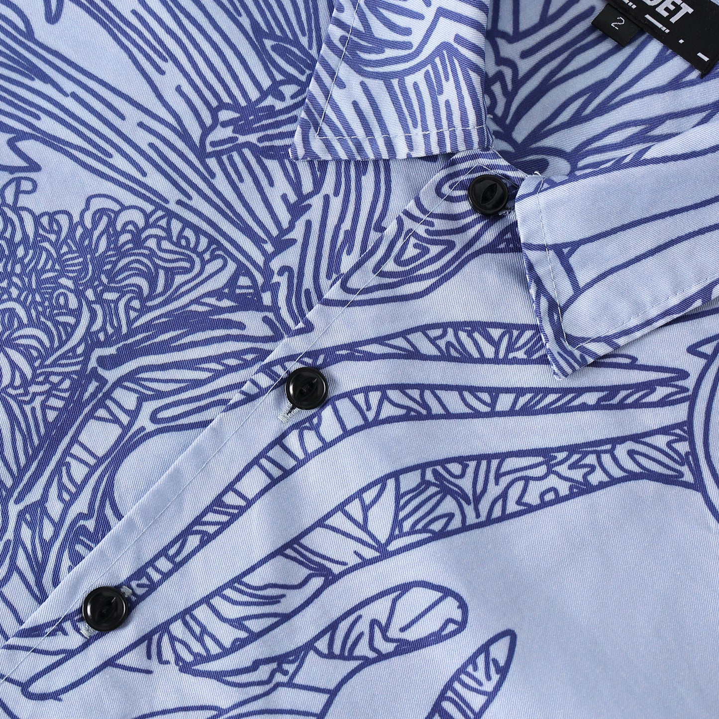 Cloud blue print cotton shirt