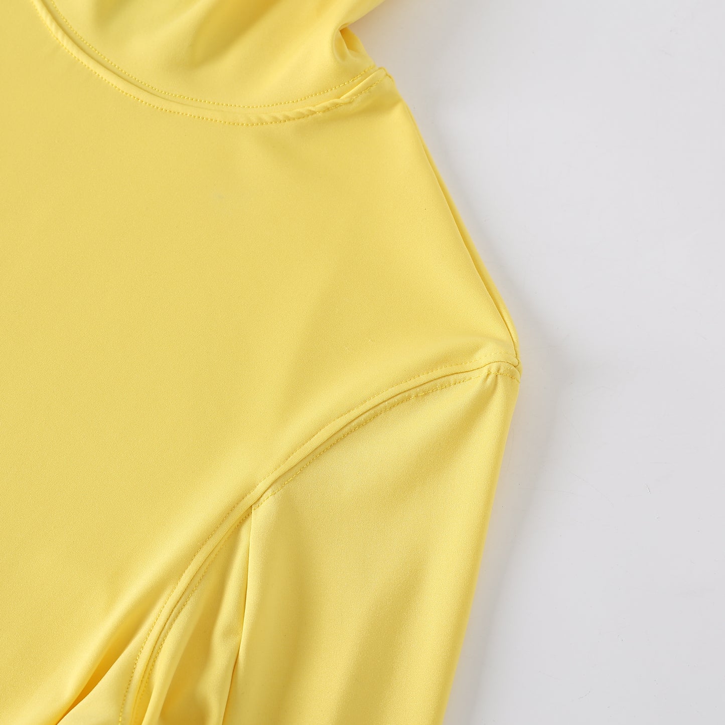 Yellow cutout long sleeve top