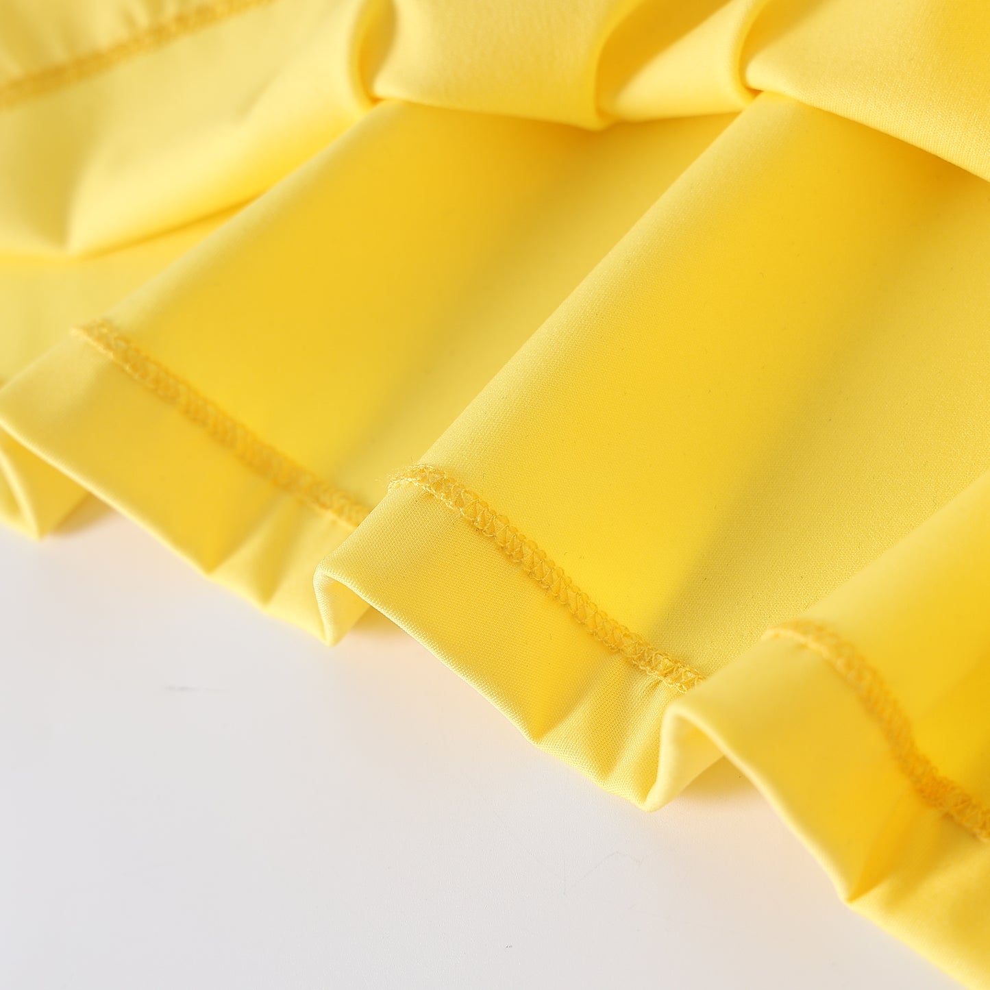 Yellow cutout long sleeve top