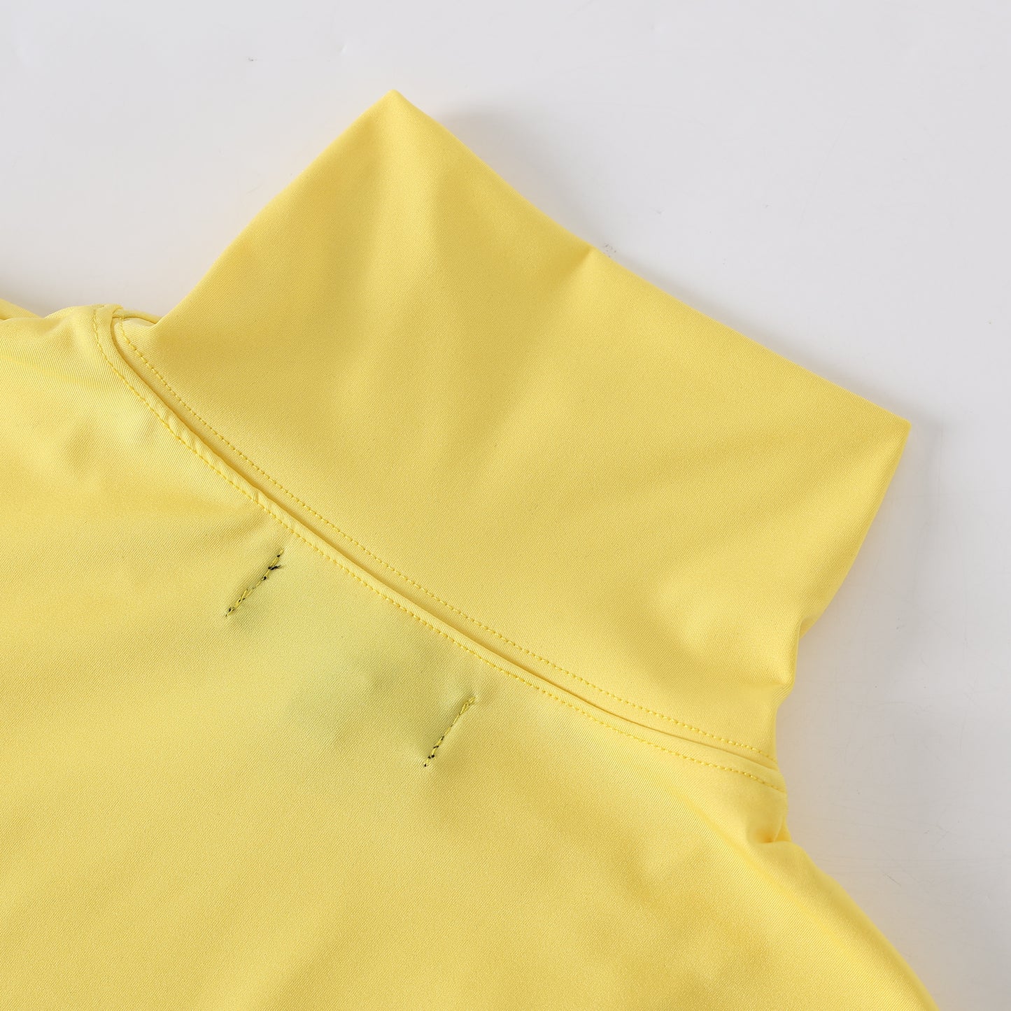 Yellow cutout long sleeve top