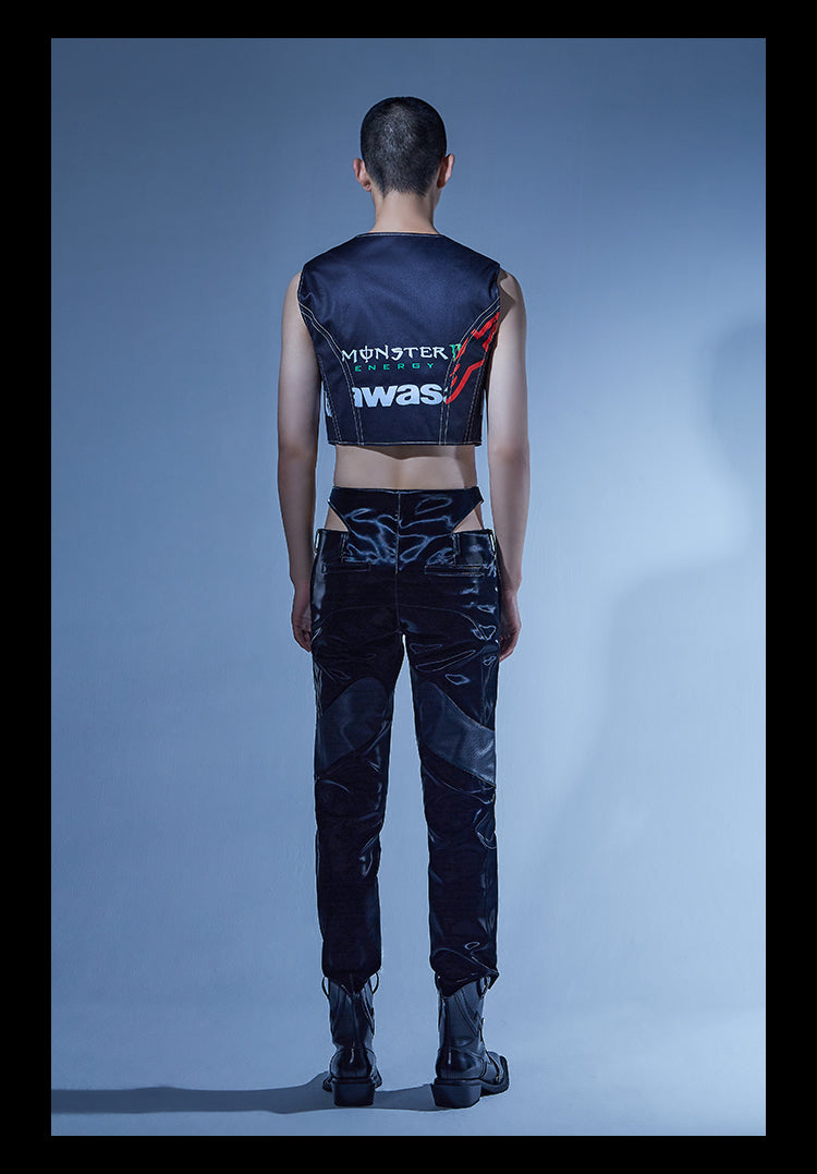 Upcycled Monster racing unisex vest