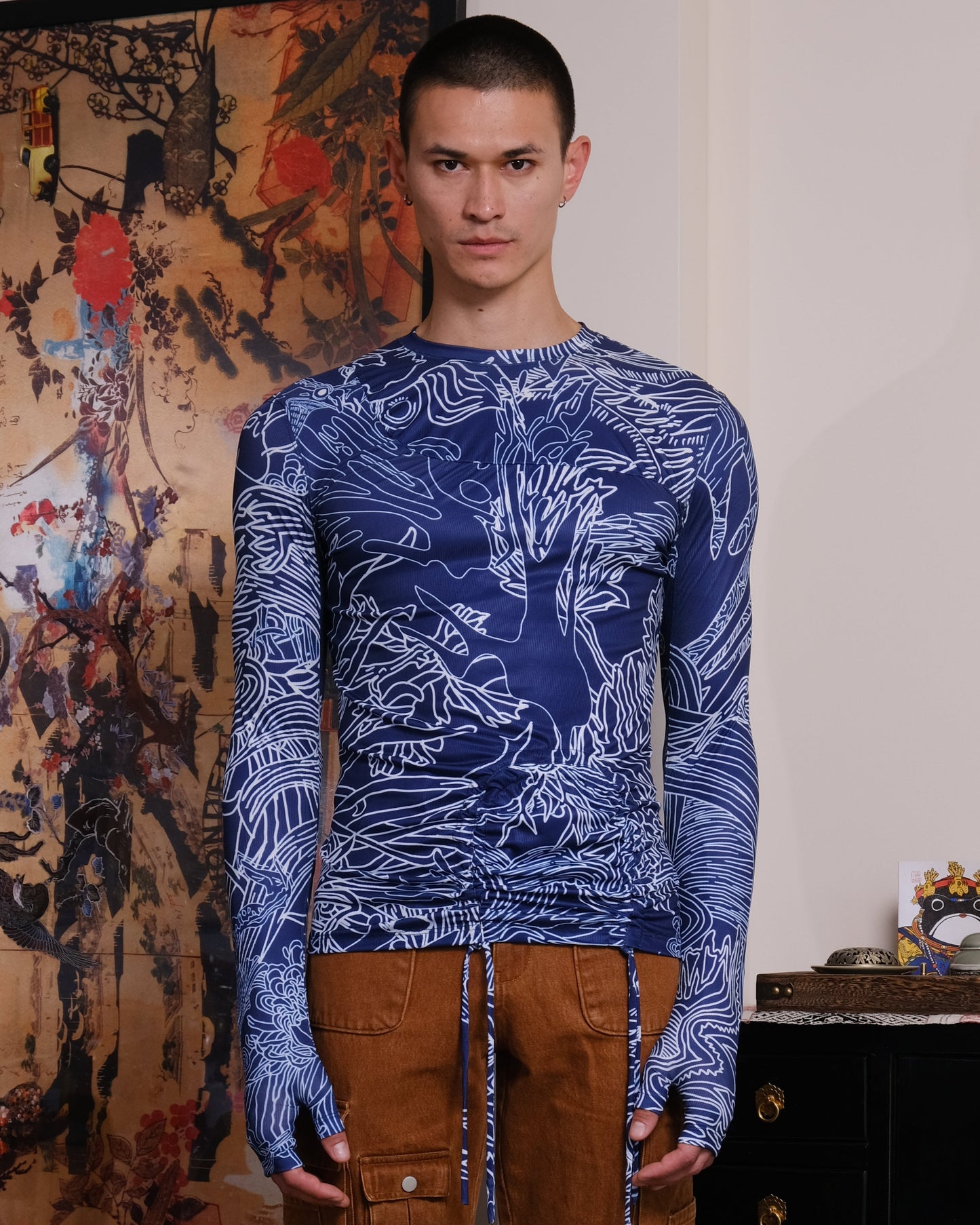 Blue dragon unisex long sleeve top