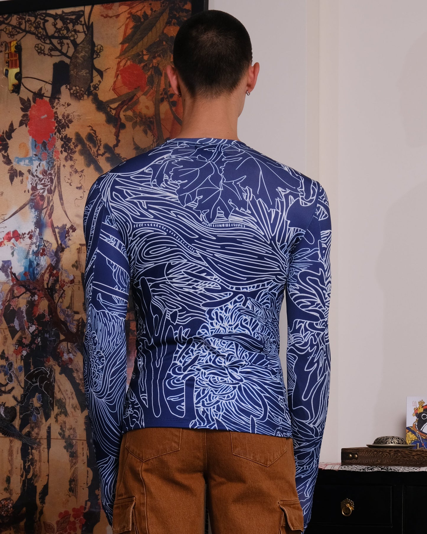 Blue dragon unisex long sleeve top