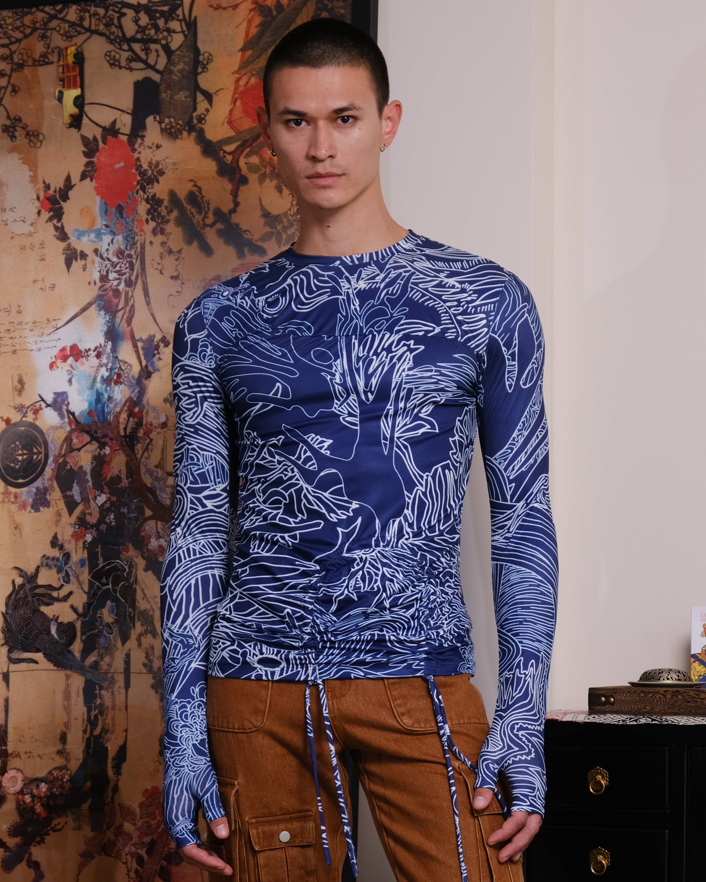 Blue dragon unisex long sleeve top