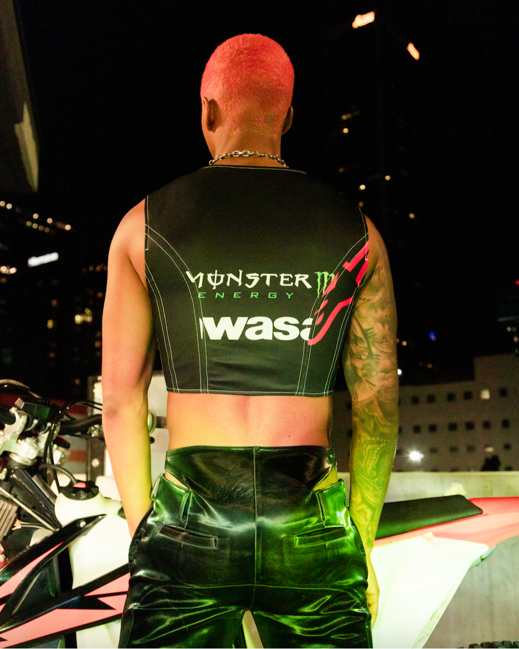 Upcycled Monster racing unisex vest